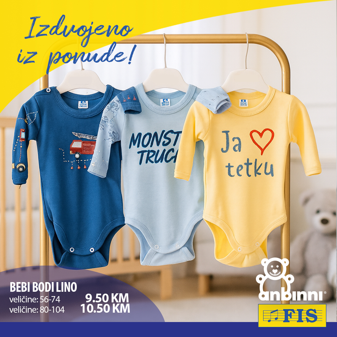 Fis akcija ODJEĆA ZA BEBE avgust/septembar 2025.