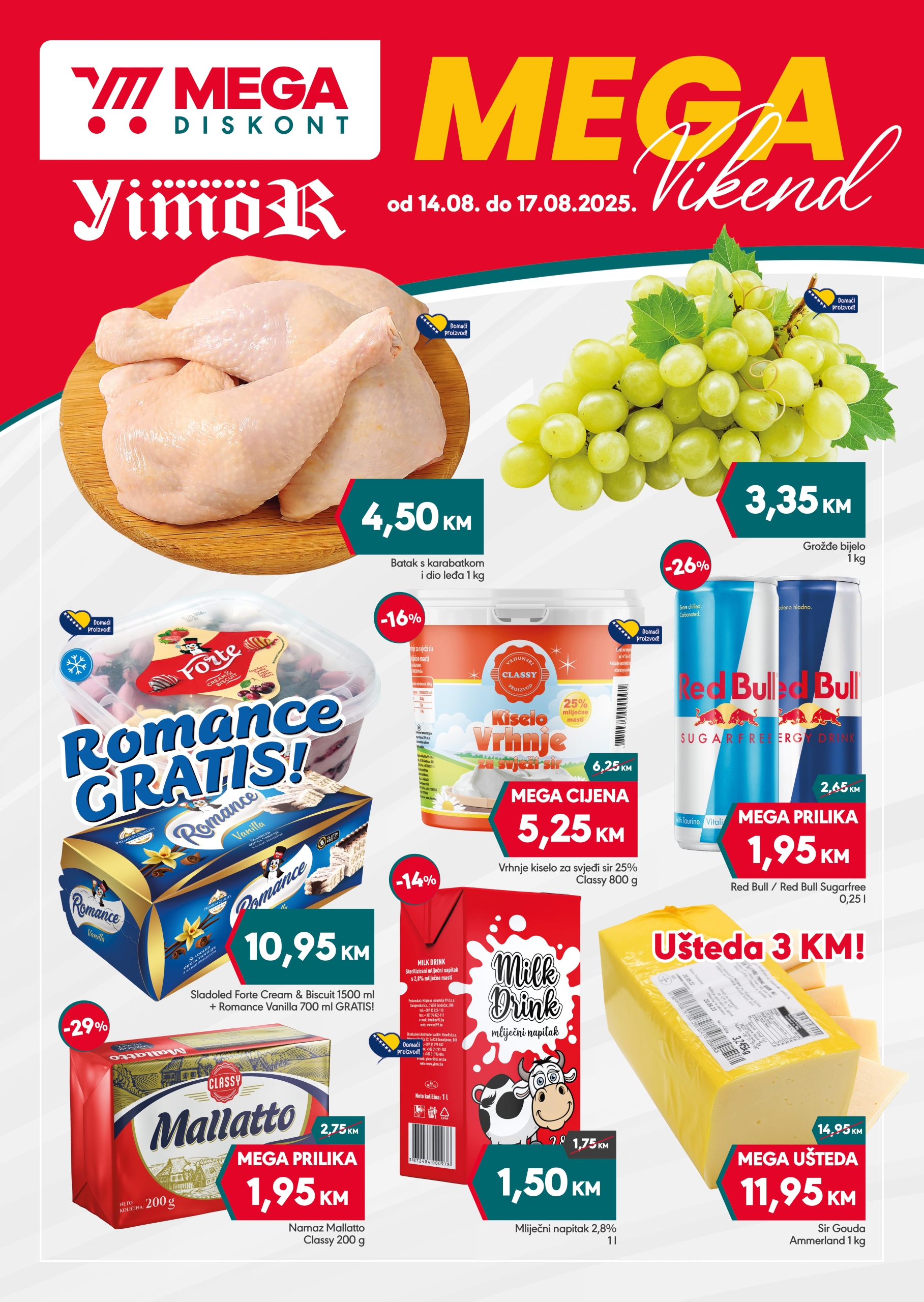 Mega Diskont vikend akcija 14-17.8.2025. 
