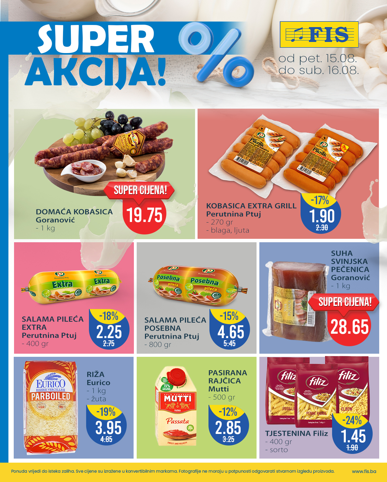 Fis vikend akcija 15-16.8.2025.