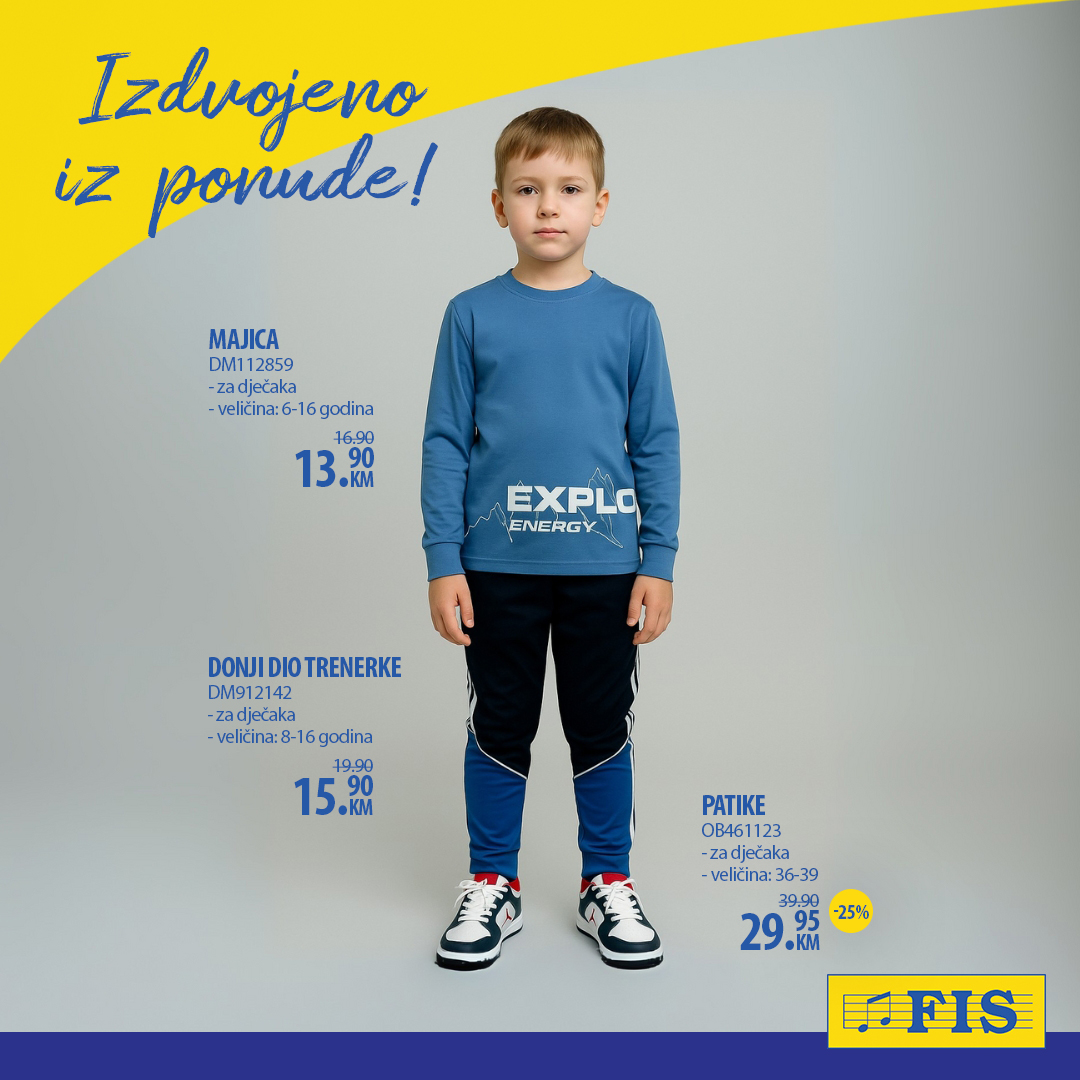 Fis akcija ŠKOLA – sniženje do 15.9.2025.