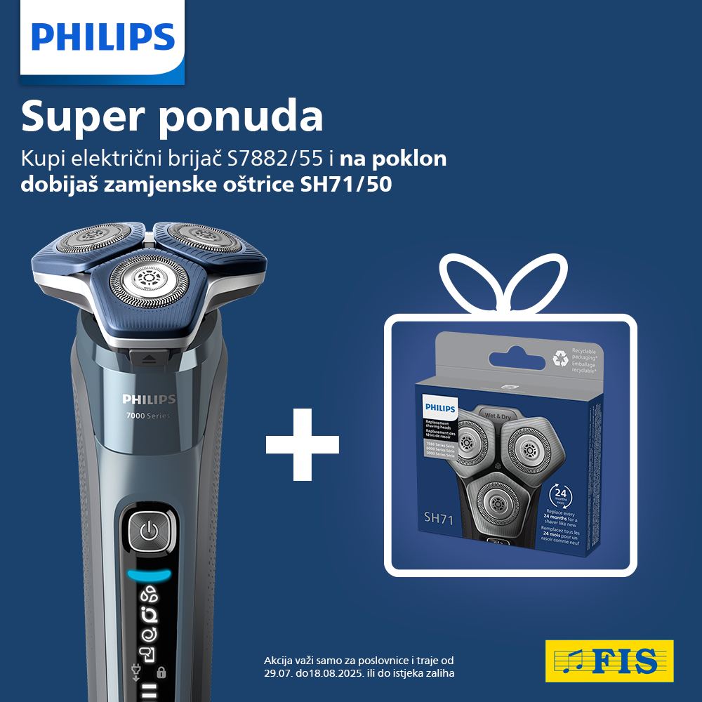 Fis akcija PHILIPS - sniženje do 18.8.2025.