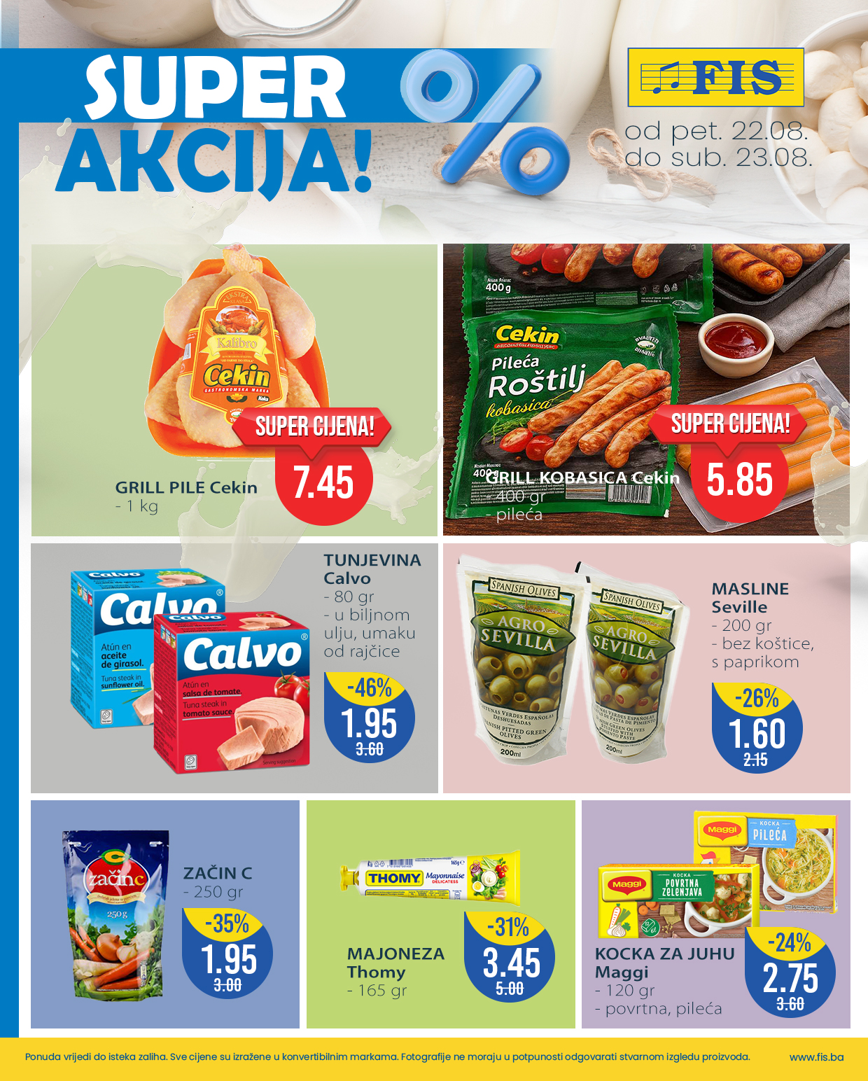 Fis vikend akcija 22-23.8.2025.