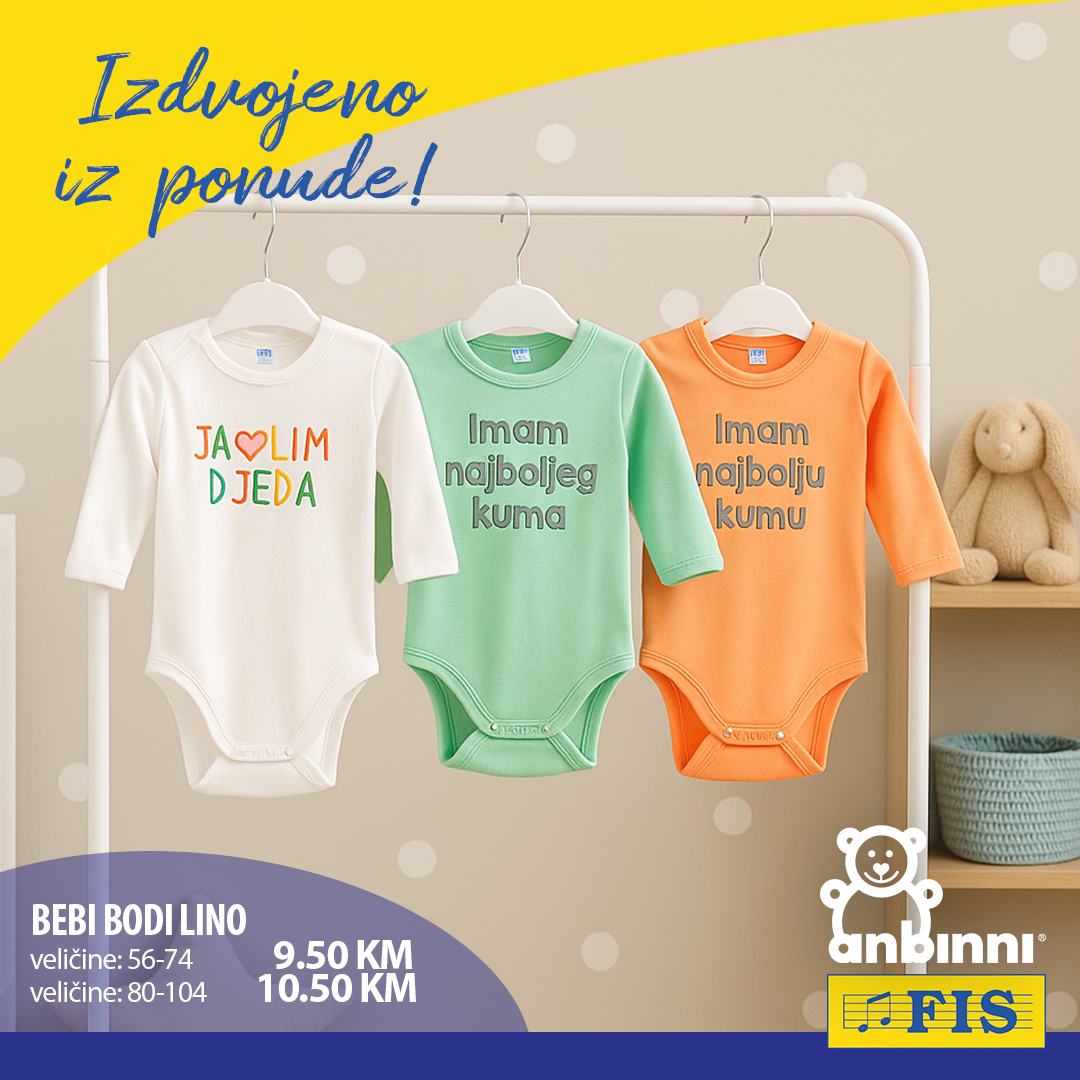 Fis akcija ODJEĆA ZA BEBE avgust/septembar 2025.