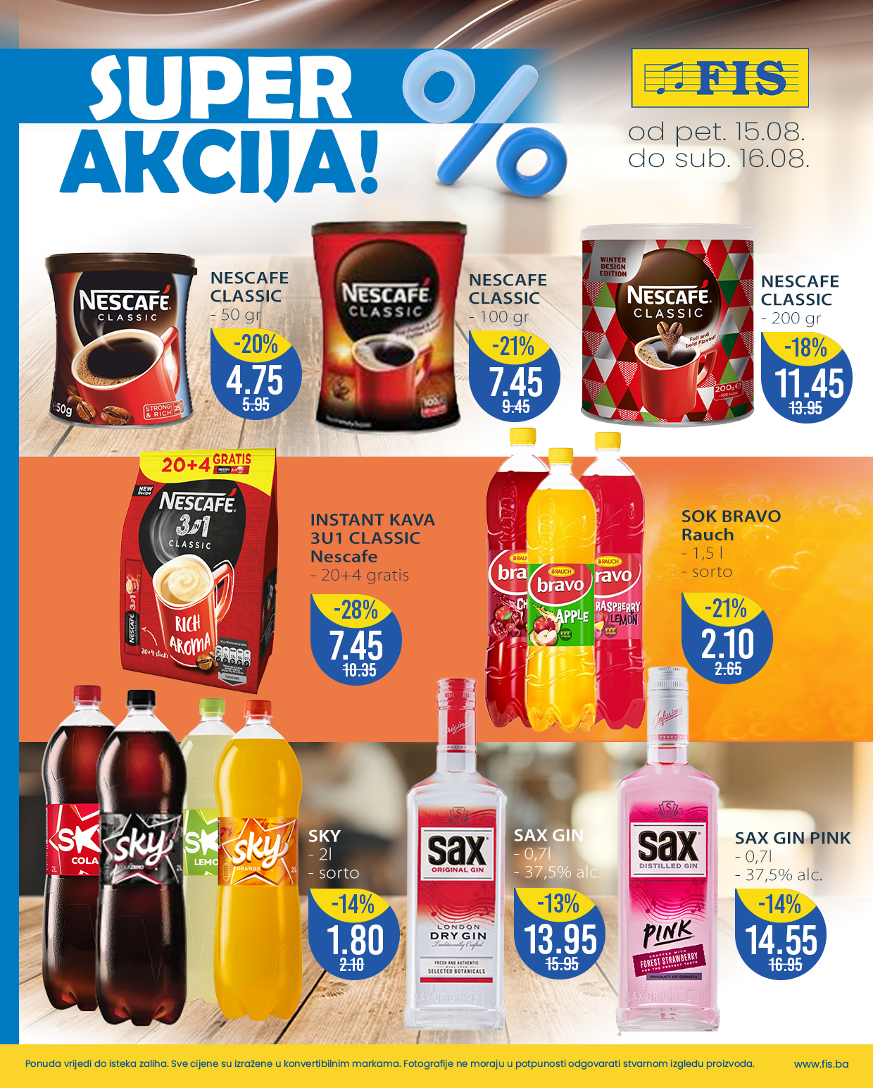 Fis vikend akcija 15-16.8.2025.