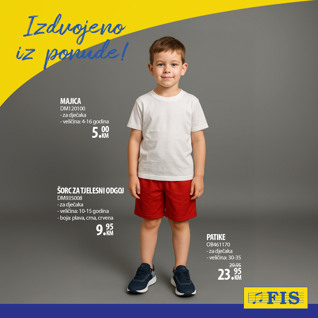 Fis akcija ŠKOLA – sniženje do 15.9.2025.
