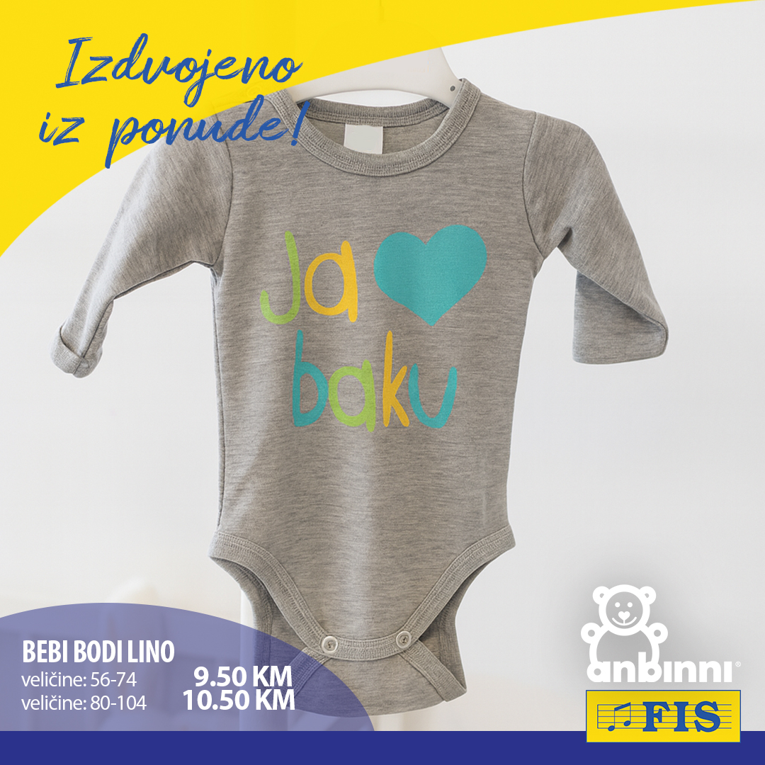Fis akcija ODJEĆA ZA BEBE avgust/septembar 2025.