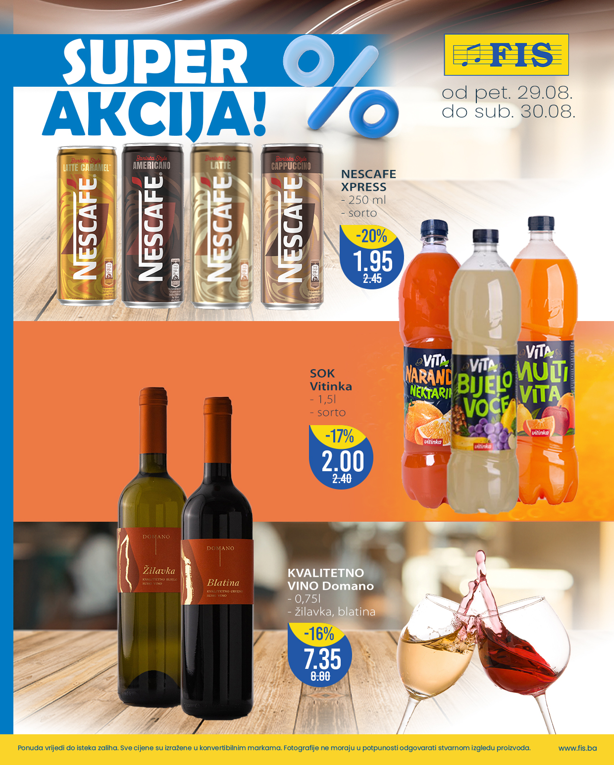 Fis vikend akcija 29-30.8.2025.