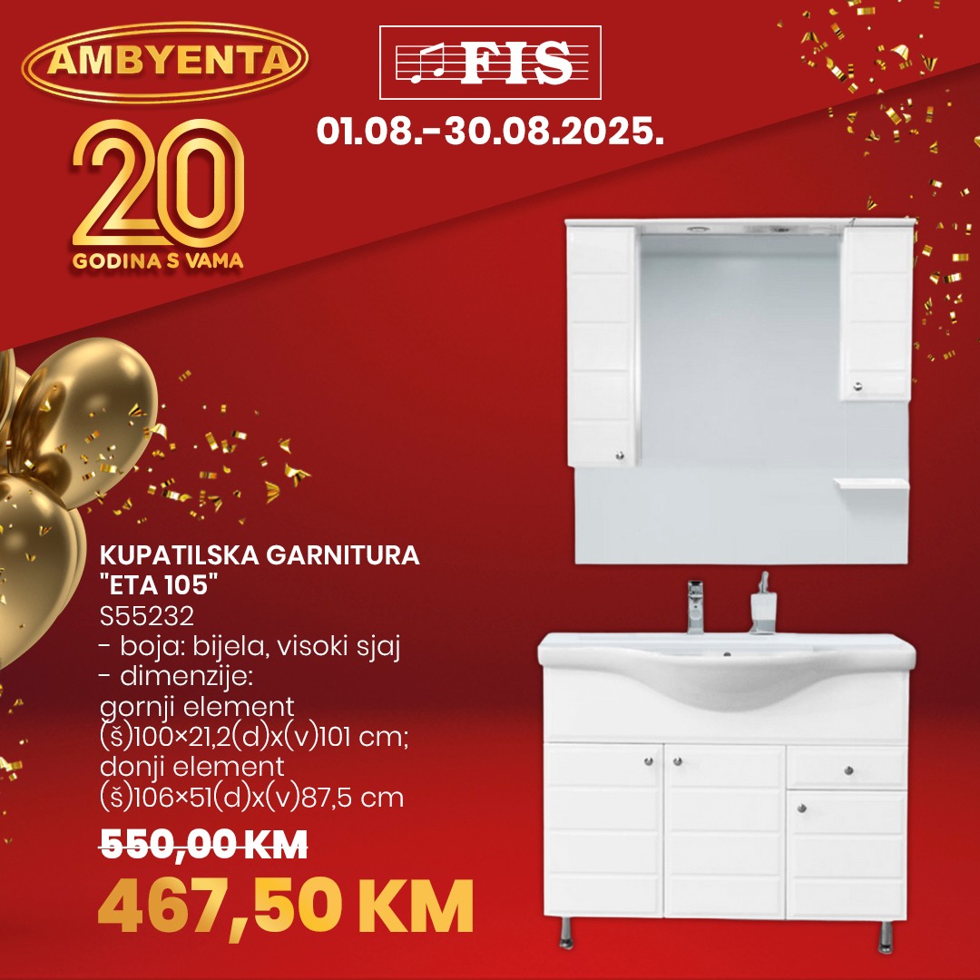 Ambyenta SNIŽENJE 1-30.8.2025.