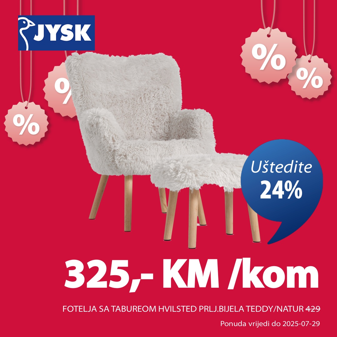 Jysk TOP SNIŽENJE – akcija do 5.8.2025.