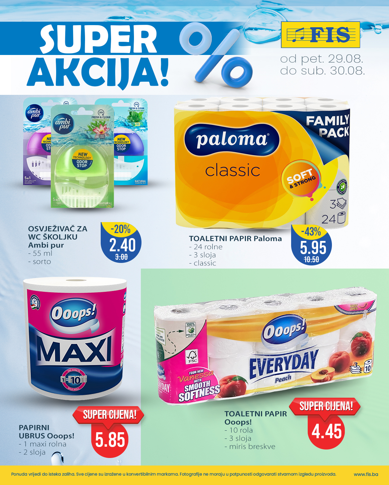 Fis vikend akcija 29-30.8.2025.