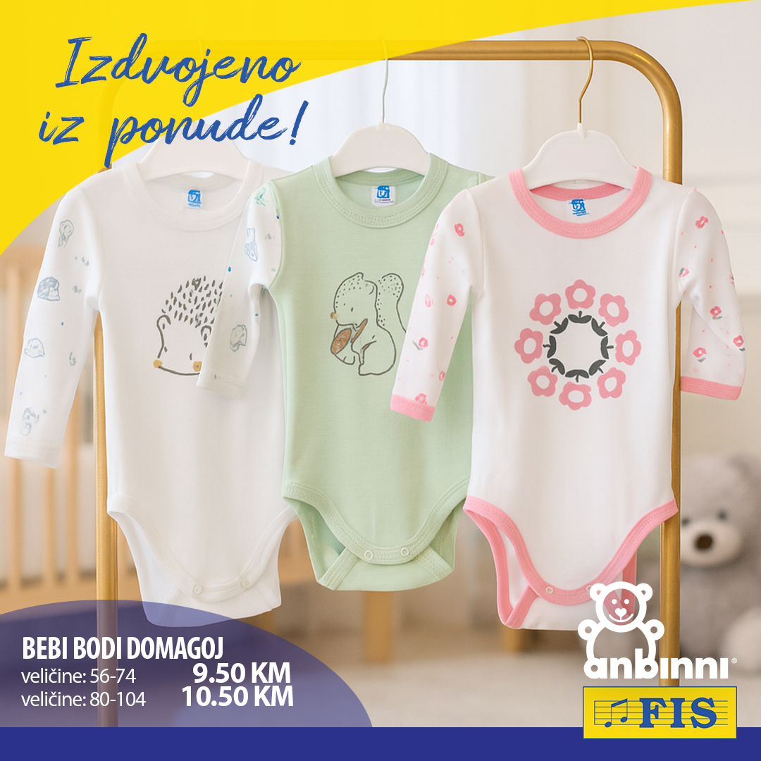 Fis akcija ODJEĆA ZA BEBE avgust/septembar 2025.