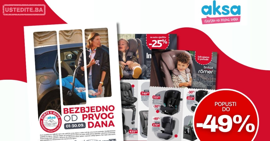 Aksa katalog AUTO SJEDIŠTA 1-30.9.2025.