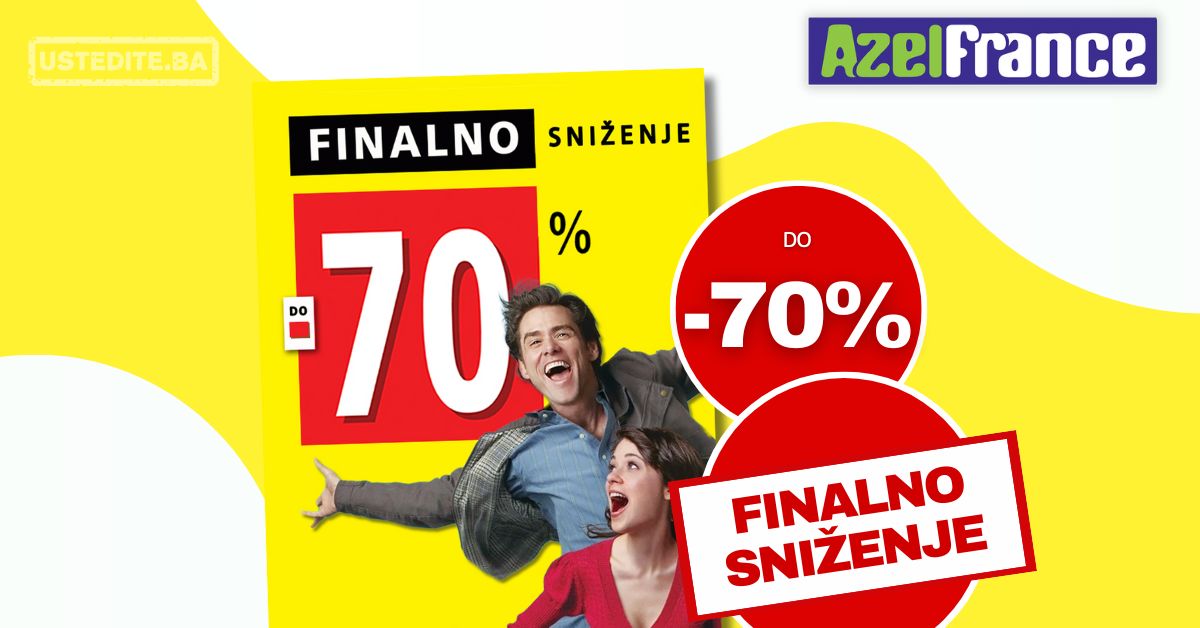 Azel France SNIŽENJE do 70% - avgust 2025.