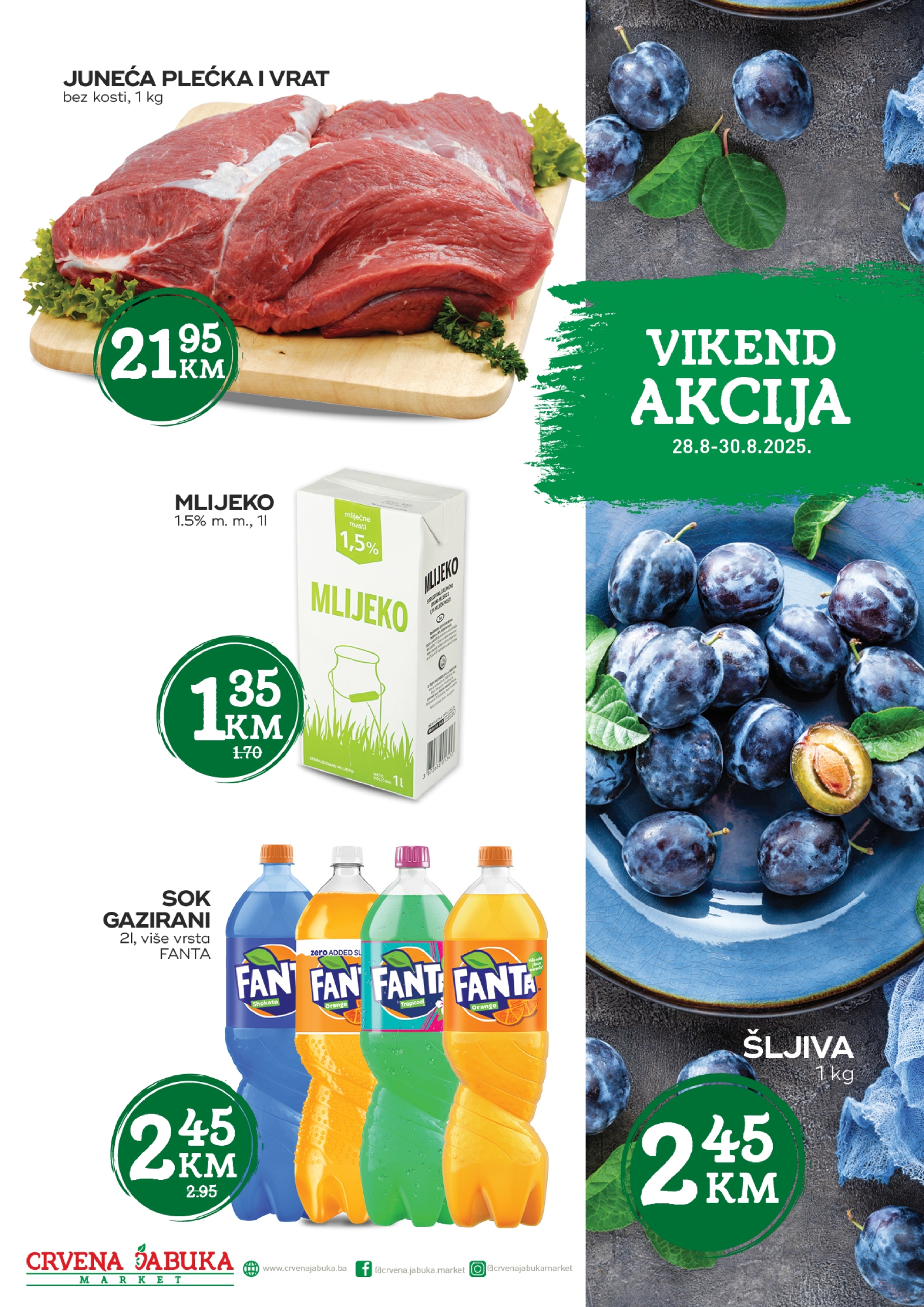 Crvena jabuka vikend akcija 28-30.8.2025.
