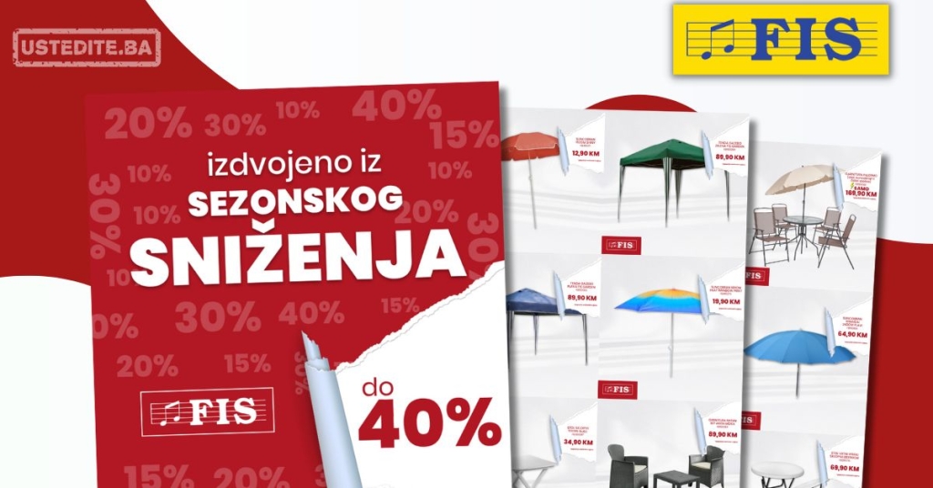 Fis SNIŽENJE DO 40% – avgust 2025.