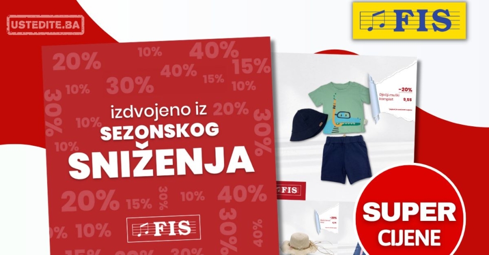 Fis SEZONSKO SNIŽENJE – avgust 2025.