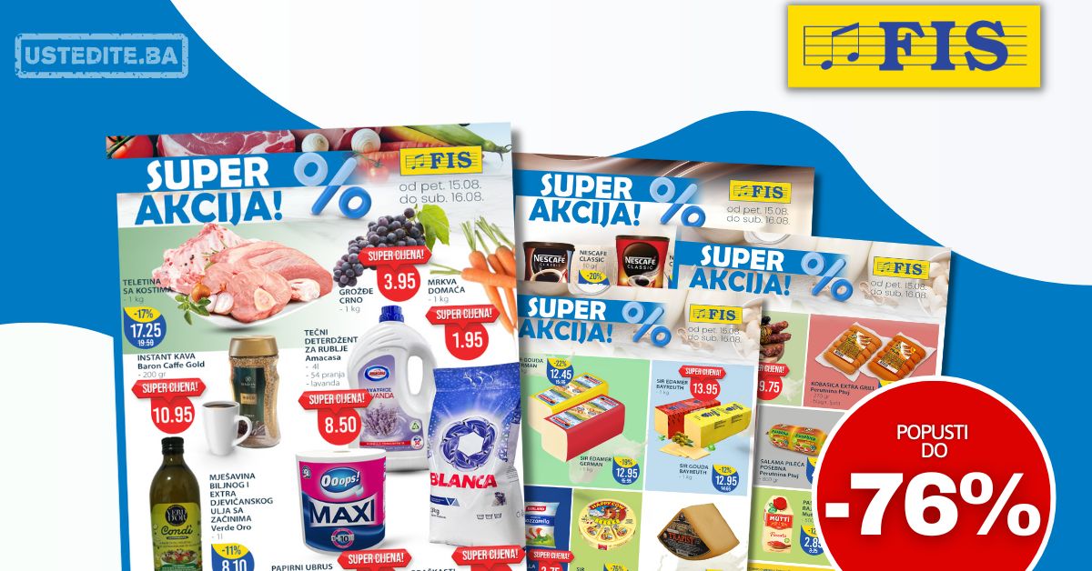 Fis vikend akcija 15-16.8.2025.