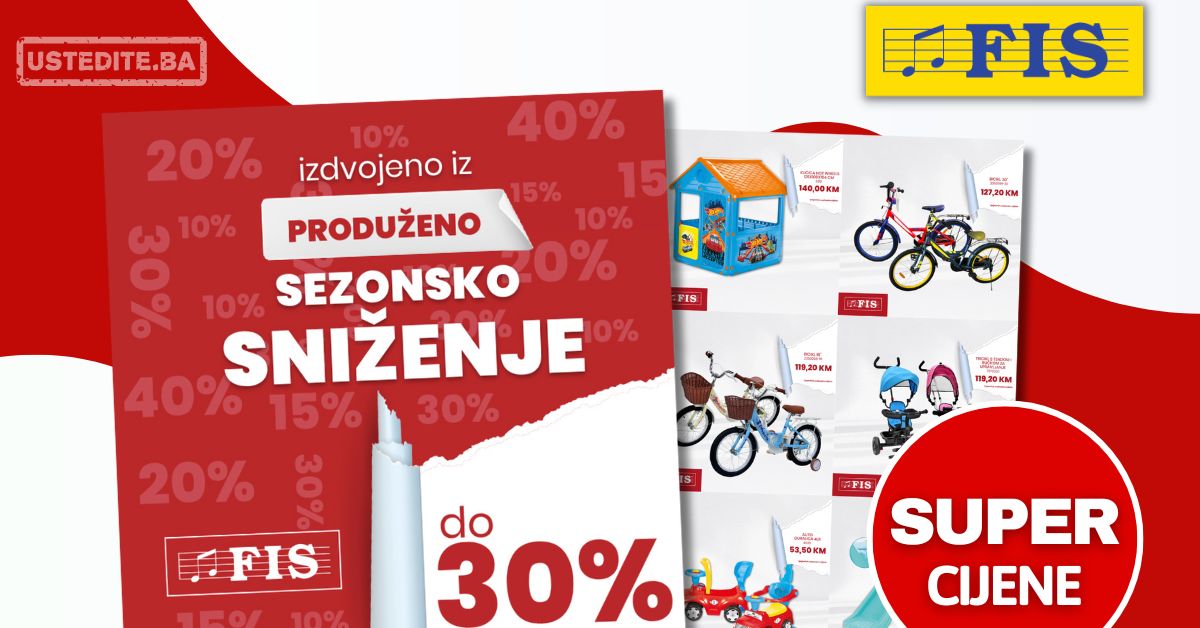 Fis SUPER SNIŽENJE avgust 2025.