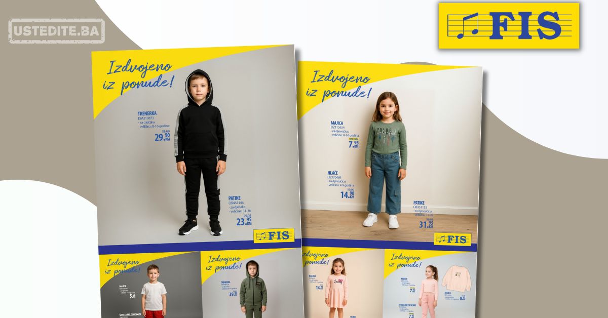 Fis akcija ŠKOLA – sniženje do 15.9.2025.