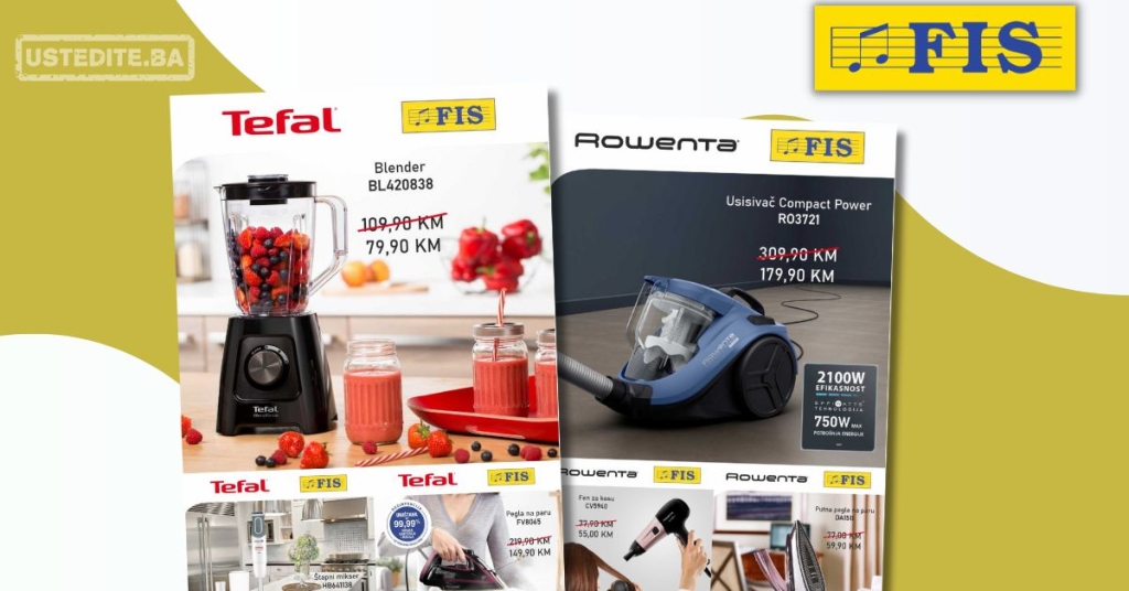 Fis ROWENTA & TEFAL SNIŽENJE do 18.8.2025.