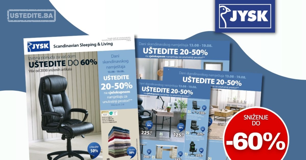 Jysk katalog 13-26.8.2025.