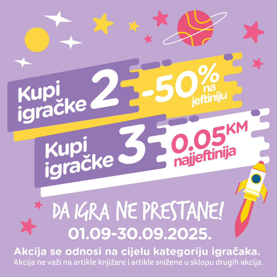 Aksa akcija IGRAČKE 1-30.9.2025.