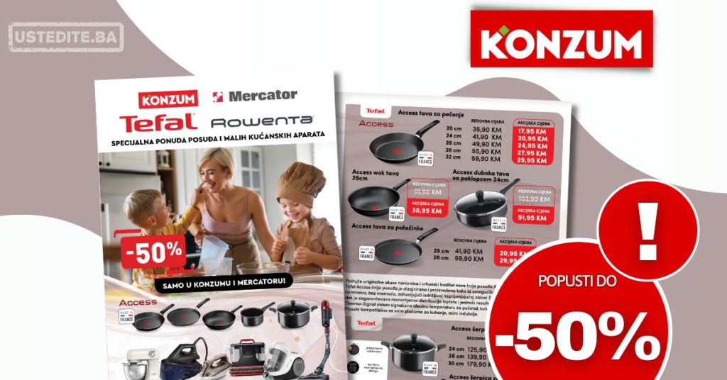 Konzum katalog TEFAL & ROWENTA 5.8-15.10.2025.
