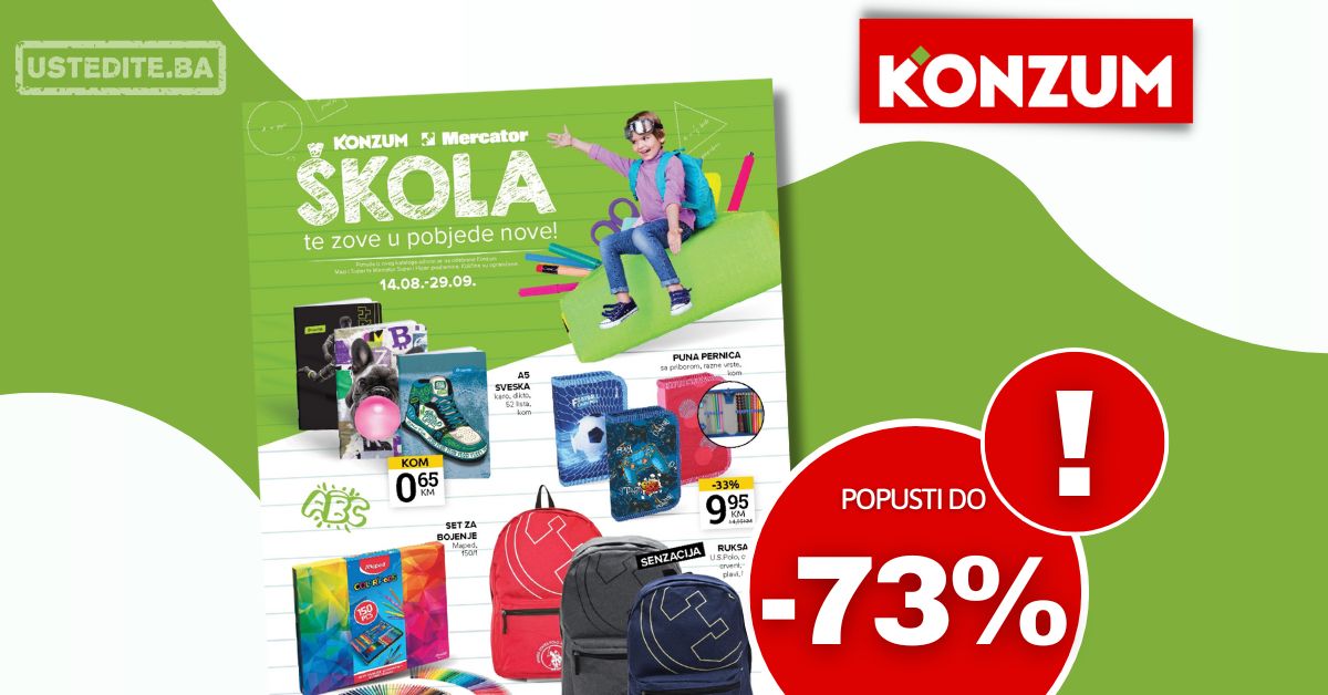 Konzum katalog ŠKOLA 14.8-29.9.2025.