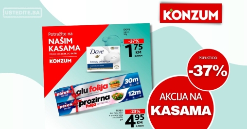 Konzum AKCIJA NA KASAMA 21-24.8.2025.
