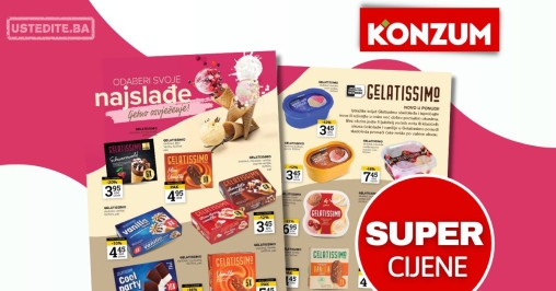 Konzum akcija SLADOLED 19.8-1.9.2025.