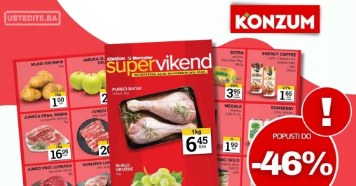 Konzum vikend akcija 28.8-1.9.2025.