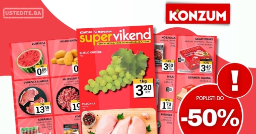 Konzum vikend akcija 14-18.8.2025.