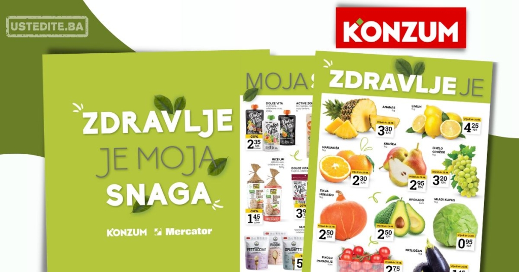 Konzum katalog ZDRAVE NAMIRNICE 19.8-1.9.2025.