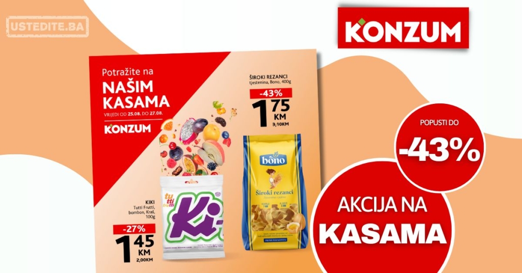 Konzum AKCIJA NA KASAMA
