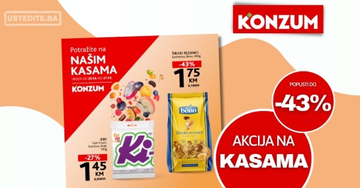 Konzum AKCIJA NA KASAMA