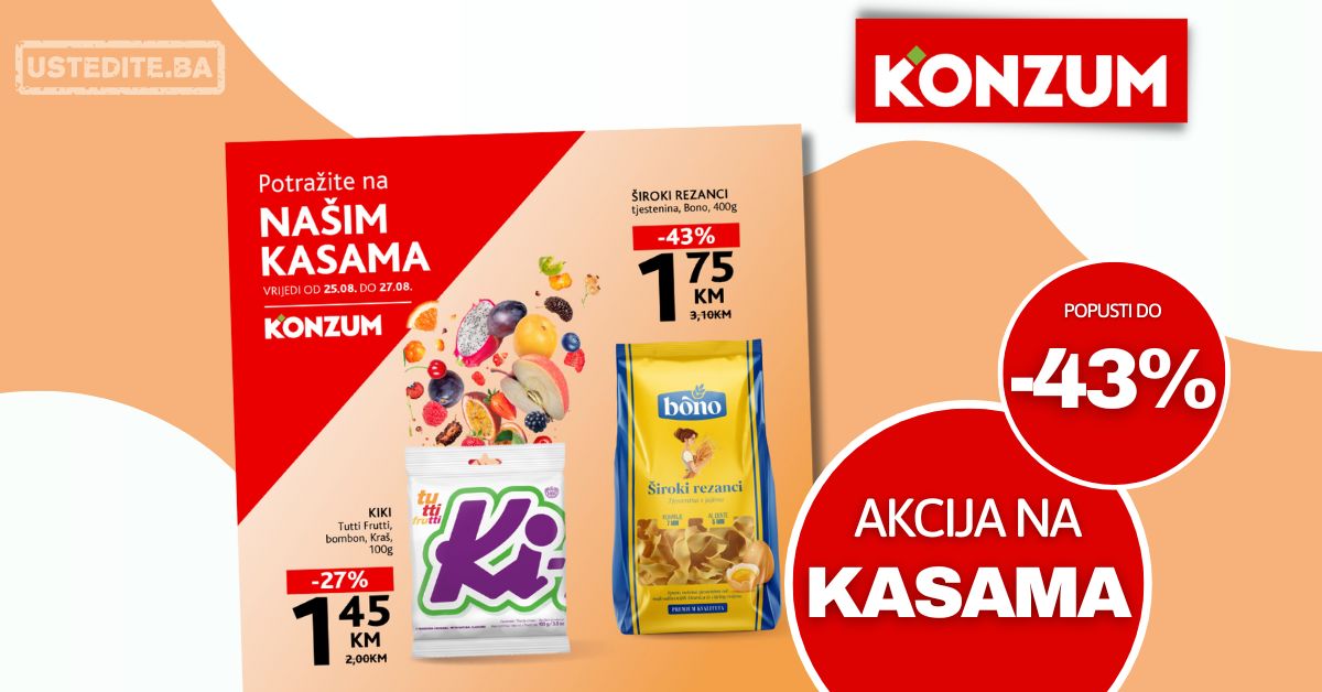 Konzum AKCIJA NA KASAMA