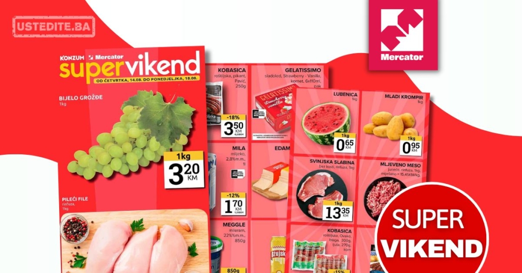 Mercator vikend akcija14-18.8.2025.