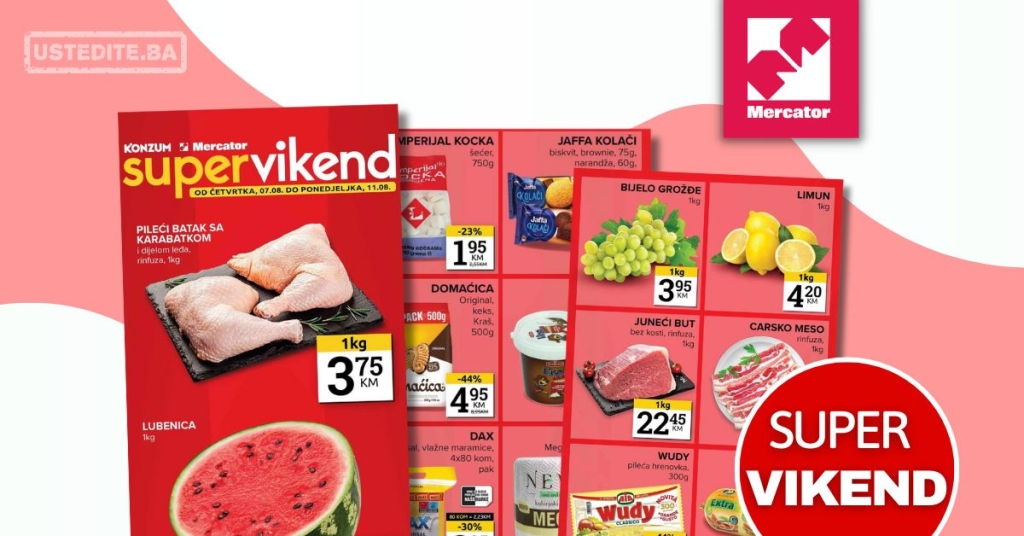Mercator vikend akcija 7-11.8.2025.