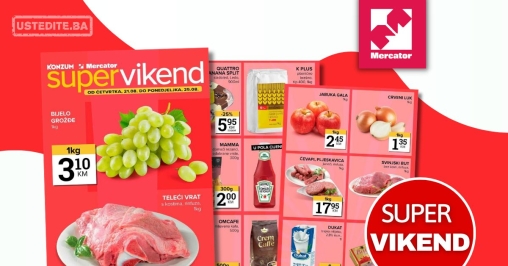 Mercator vikend akcija 21-25.8.2025.