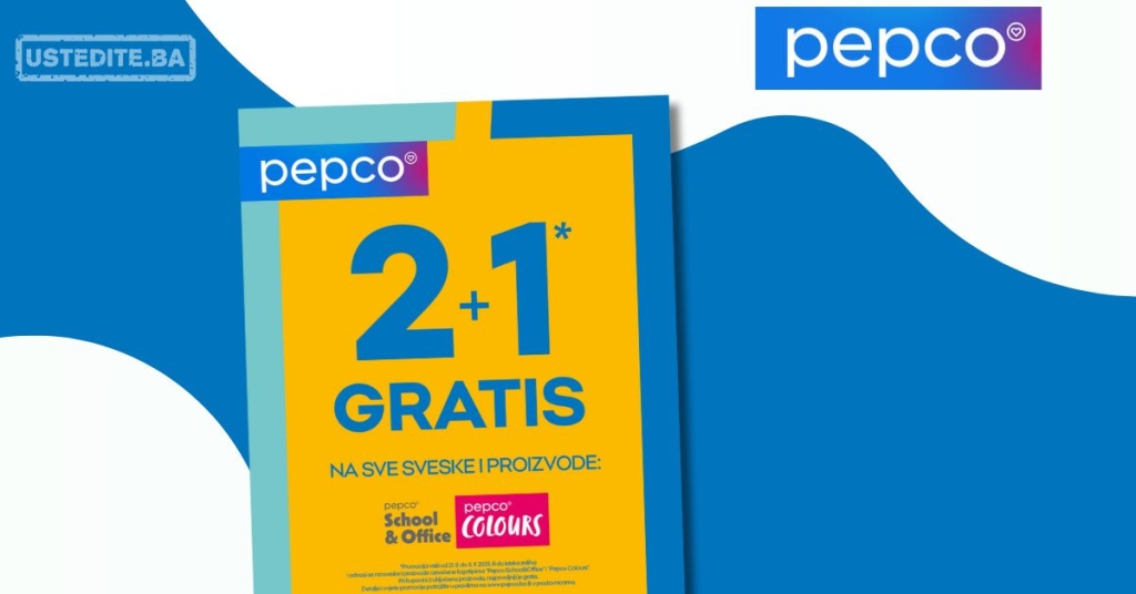 Pepco 2+1 GRATIS 21.8-3.9.2025.