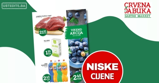 Crvena jabuka vikend akcija 28-30.8.2025.