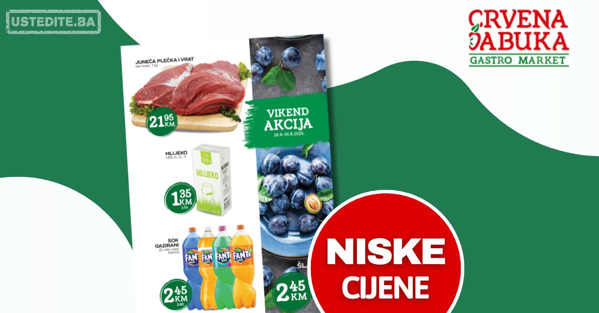 Crvena jabuka vikend akcija 28-30.8.2025.