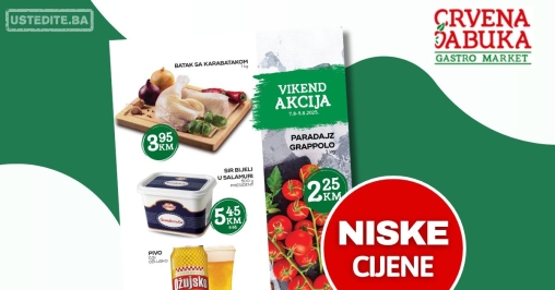 Crvena jabuka vikend akcija 7-9.8.2025.