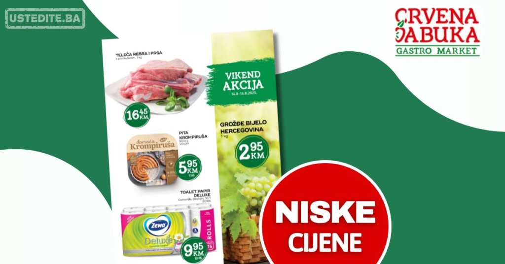 Crvena jabuka vikend akcija 14-16.8.2025.