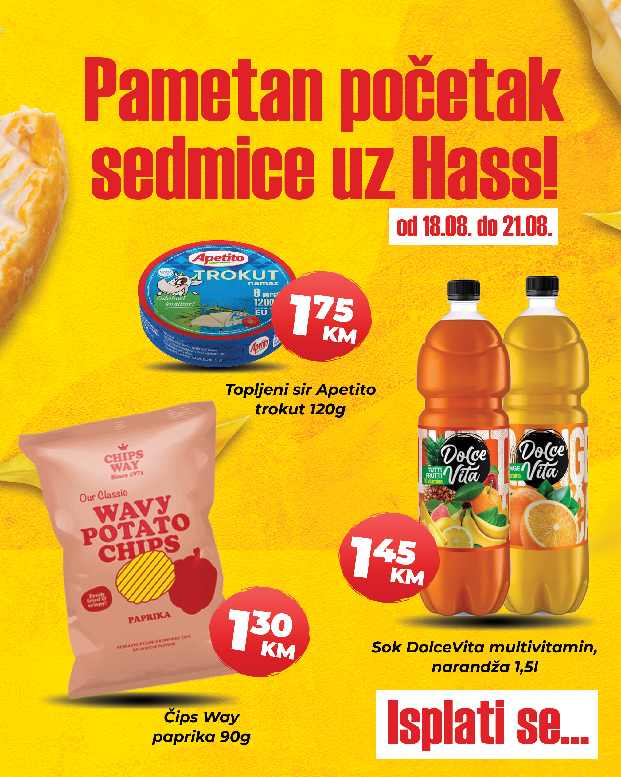 Has komerc SEDMIČNA AKCIJA 18-21.8.2025. 