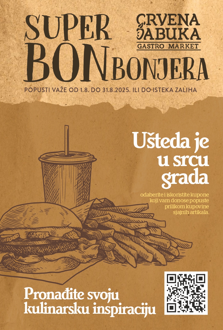 Crvena jabuka GASTRO MARKET 1-31.8.2025.