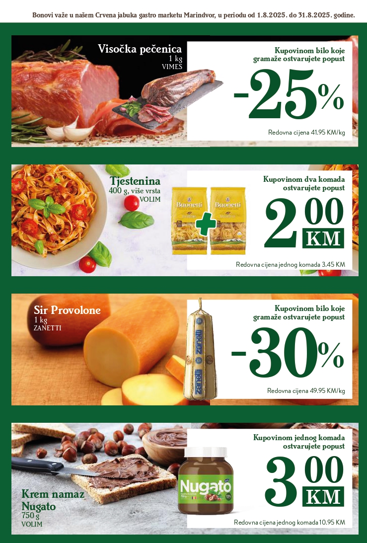 Crvena jabuka GASTRO MARKET 1-31.8.2025.