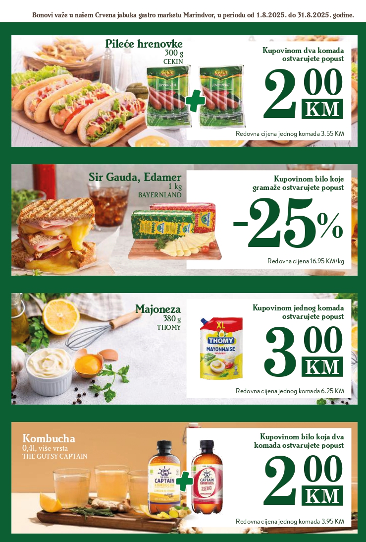 Crvena jabuka GASTRO MARKET 1-31.8.2025.
