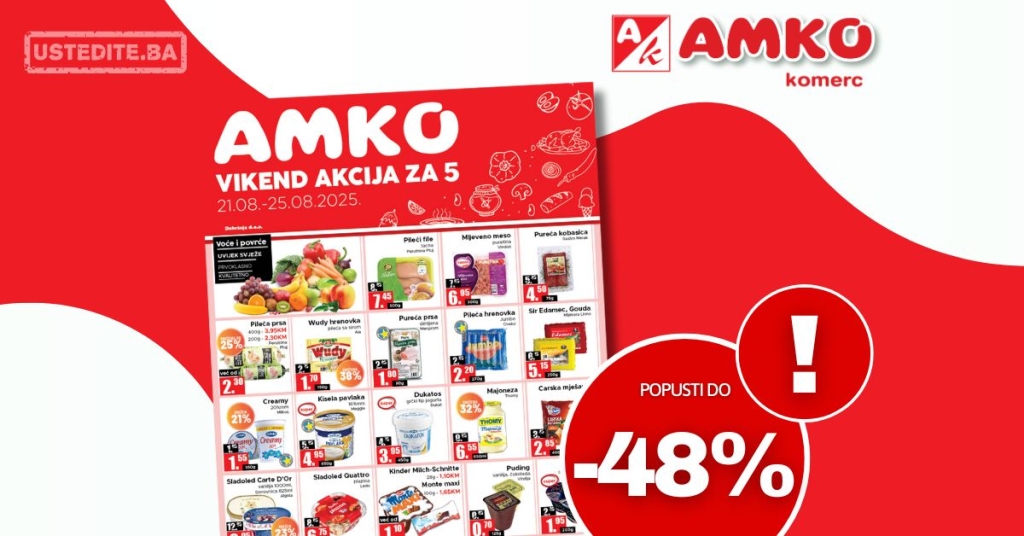 Amko vikend akcija 21-25.8.2025.