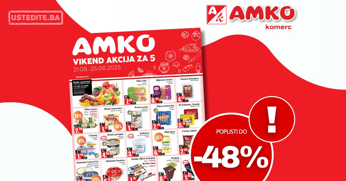 Amko vikend akcija 21-25.8.2025.